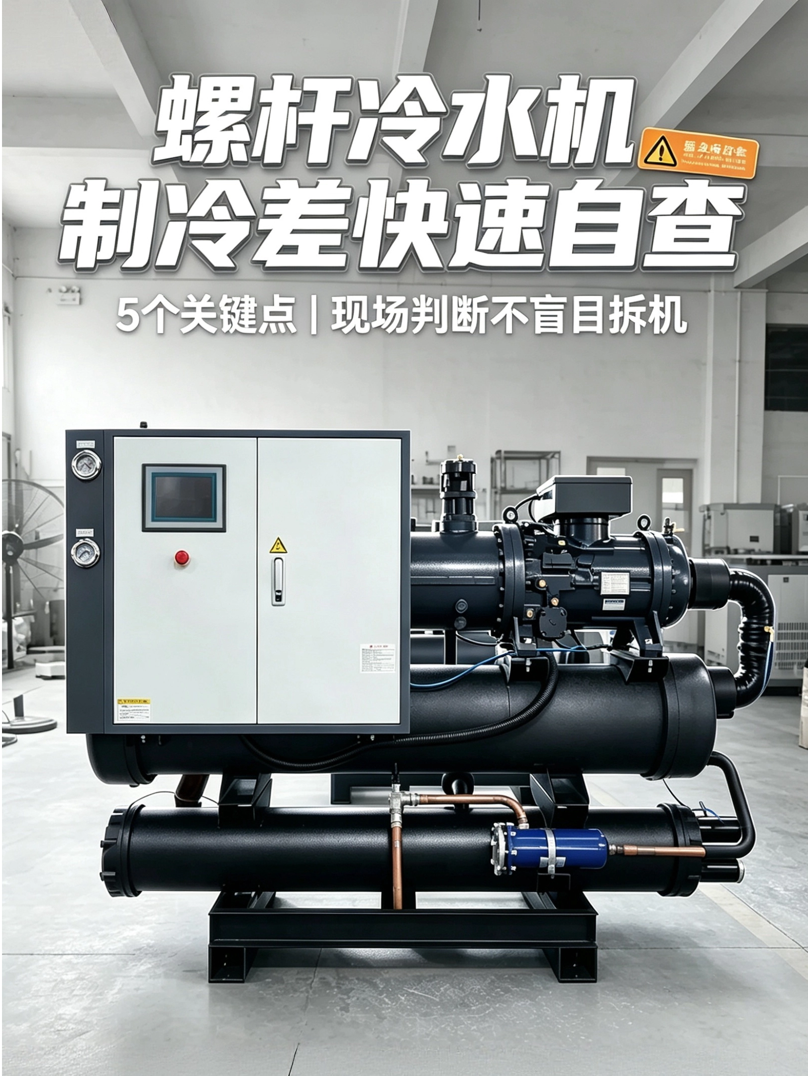 螺杆冷水机制冷衰减怎么办？快速排查故障方法