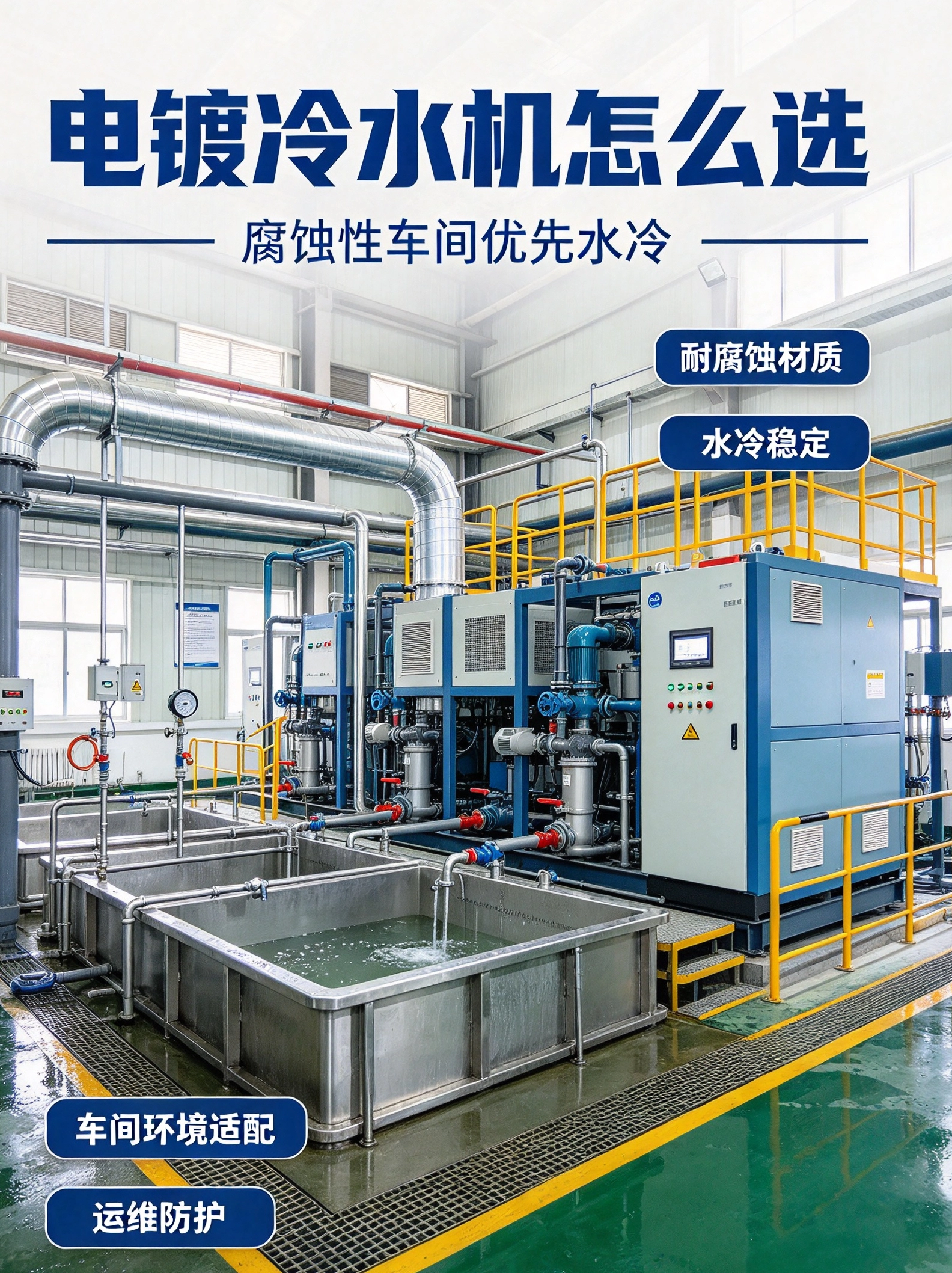 电镀行业冷水机选型指南｜风冷与水冷区别、避坑技巧全覆盖